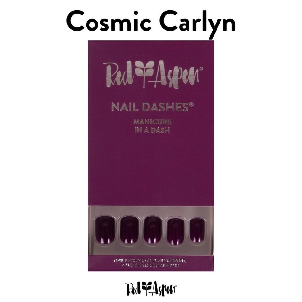 Red Aspen Cosmic Carlyn Press-On Nails - Purple